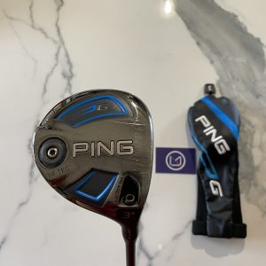 Club de golf : bois de parcours 3 Ping G Series SF TEC à vendre d’occasion, Loft 16 reglable, Graphite Alta 65 Stiff Homme, Grip Golf Pride New decade MCC Mulit compound, outlet, promotions et destockage