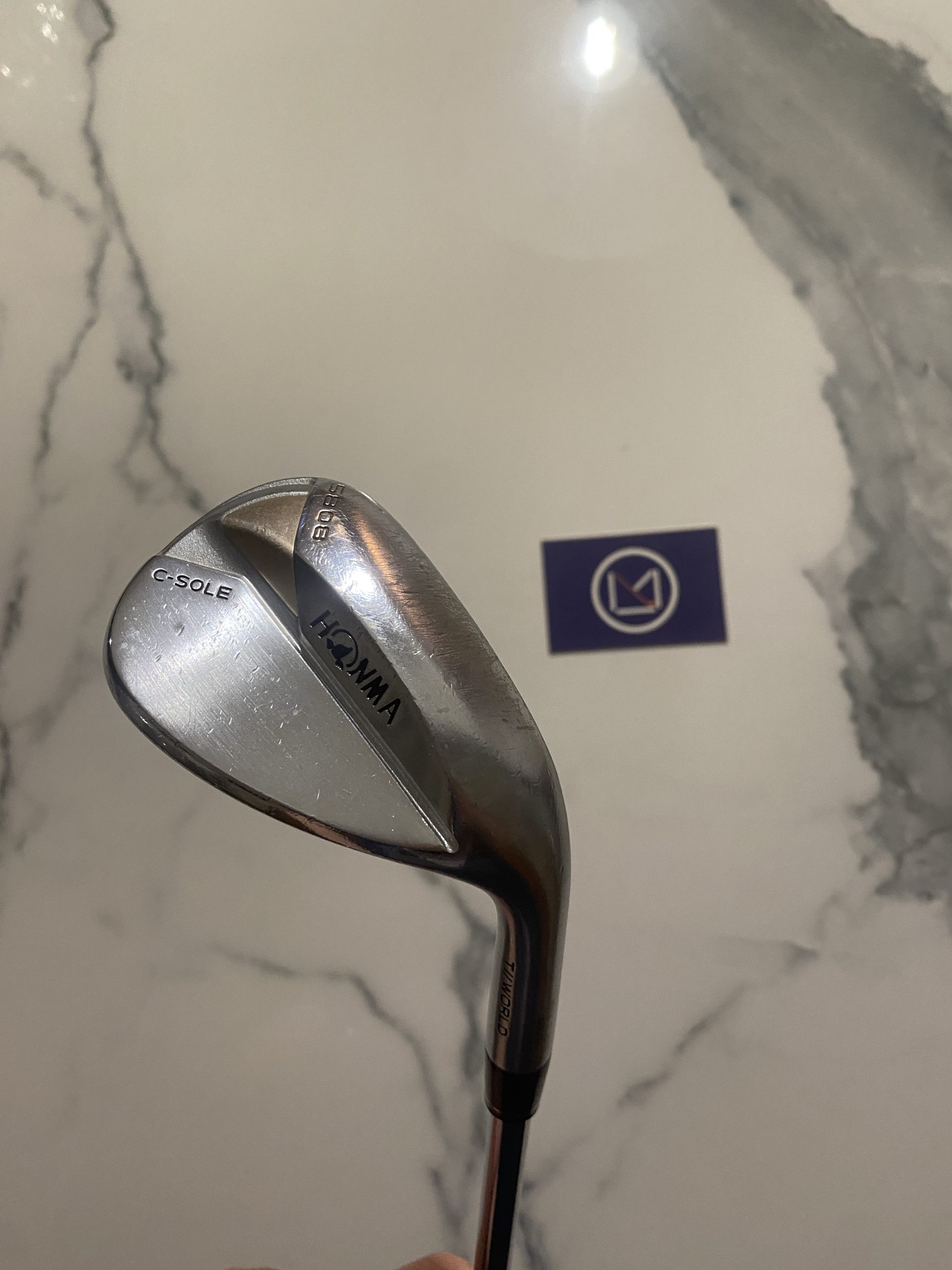 Lob Wedge 58 Honma Tour World C-Sole Stiff Club de golf : Lob Wedge Honma Tour World T//World C-Sole loft 58 Bounce : 08 à vendre neuf et occasion, grip Golf Pride New Decade MCC outlet, neuf, promotions et destockage, avec cover clubmaking et fitting France et Luxembourg Belgique