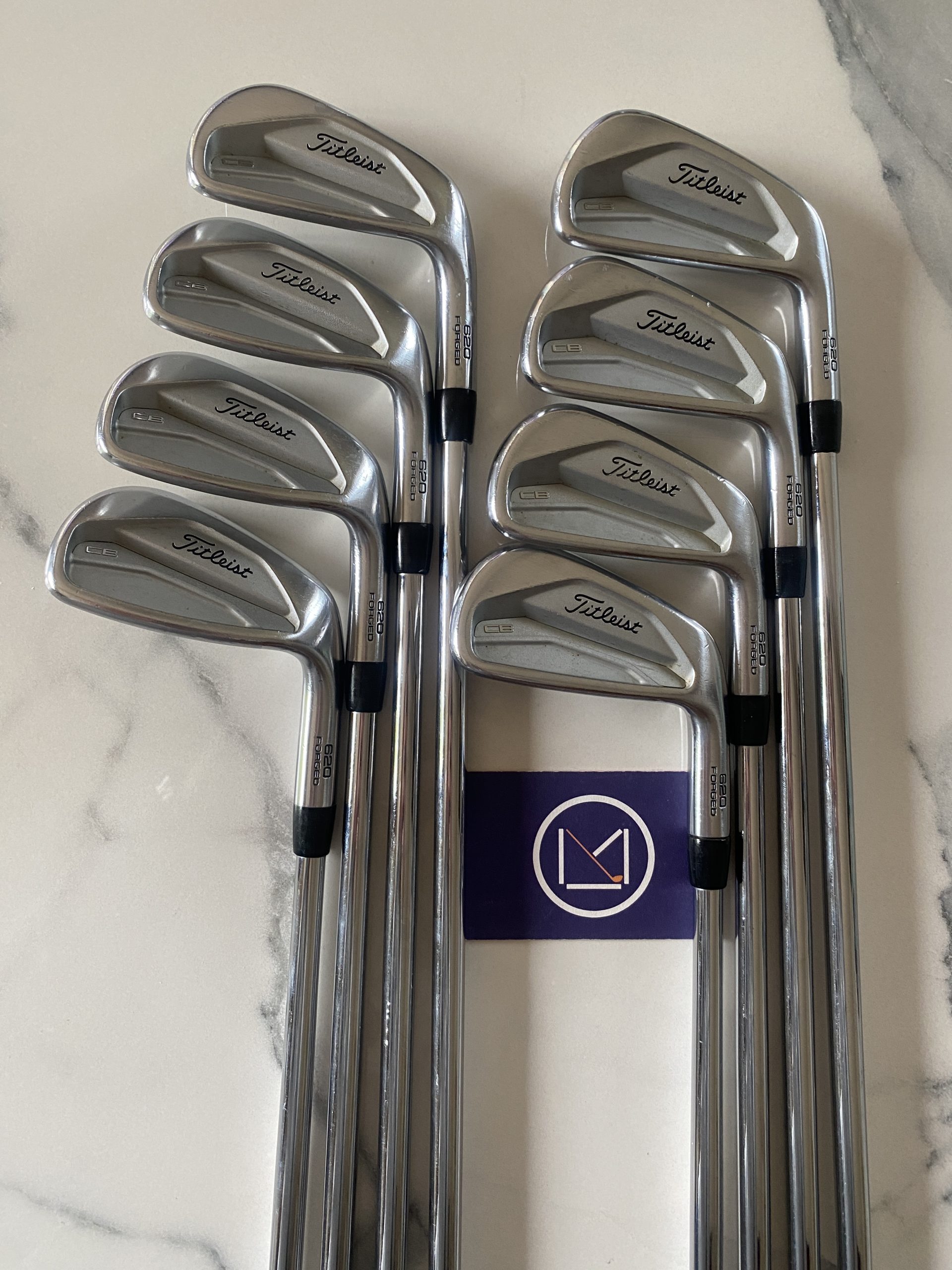 Série de fers Titleist 620 CB X-Stiff 3-PW Clubs de golf : Série de fers Titleist 620 CB Cavité Back 8 clubs : 3 - PW Shafts Acier Nippon Shaft Modus 3 120 Extra Stiff Grips Golf Pride New Decade MCC à vendre neuf et occasion, outlet, neuf, promotions et destockage, avec cover clubmaking et fitting France et Luxembourg Belgique