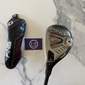 Hybride 4 Ping G410 Gaucher Senior Club de golf : Hybride 4 Ping G 410 loft 22 réglable shaft graphite Alta CB 70 Senior Regular SR à vendre neuf et occasion, grip golf Golf Lamkin crossline bon état outlet, neuf, promotions et destockage, avec cover clubmaking et fitting France et Luxembourg Belgique