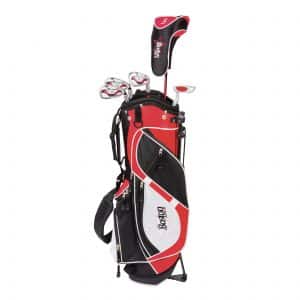Kit Boston Golf Gaucher Taille 2 Rouge Junior 120-135cm