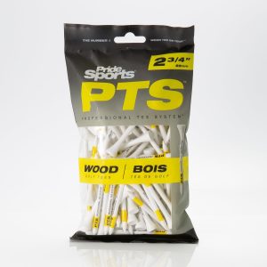 Sachet de 100 Tees 69mm Bois Jaune – Pride PTS